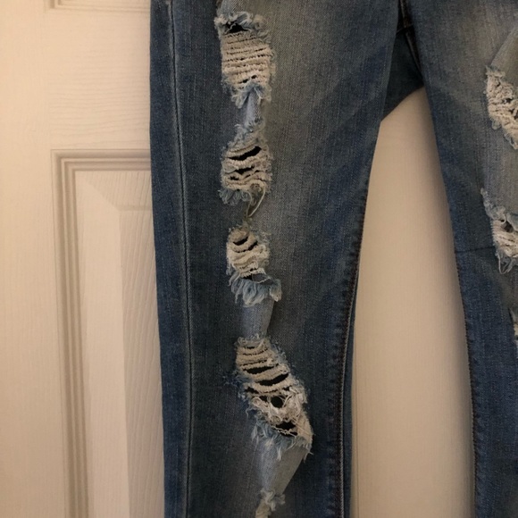 Light Blue Ripped Jeans - Picture 2 of 5